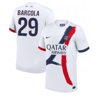 Billiga Paris Saint-Germain Bradley Barcola #29 Borta fotbollskläder 2024-25 Kortärmad